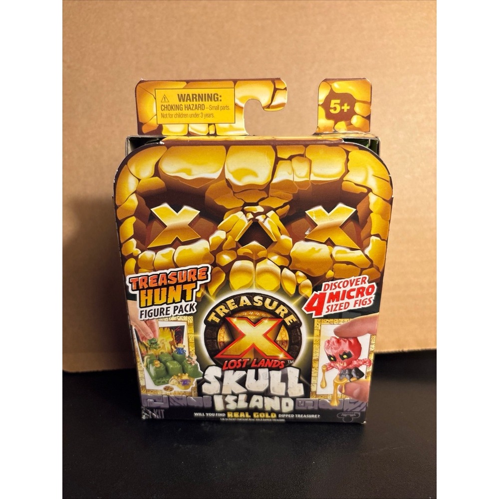 Treasure X Lost Lands Skull Island Treasure Hunt Figure Pack 4 Micro Sized Figs